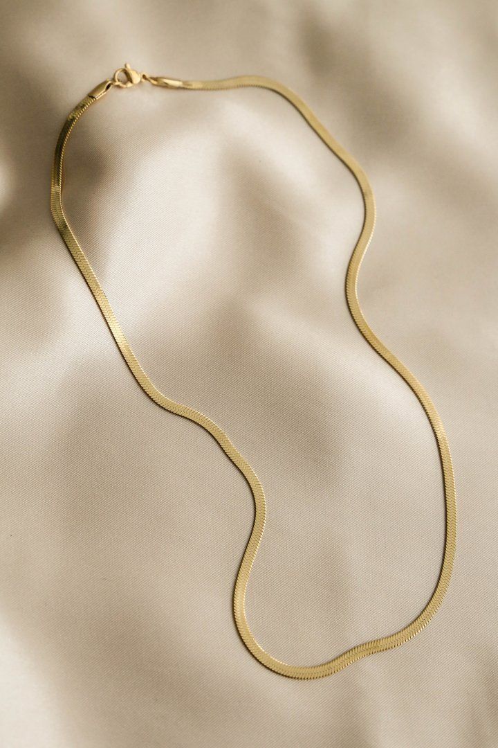 Herringbone Snake Chain Necklace